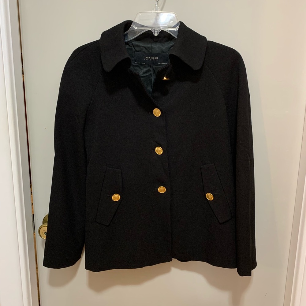NWOT ZARA jacket with gold buttons